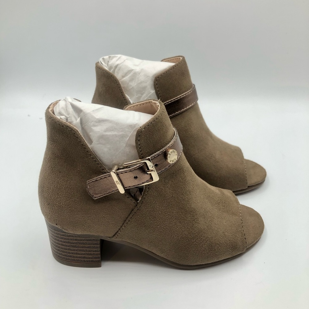 GIRLS' KENNETH COLE LITTLE KID & BIG KID LAYLA LOGO HEELED BOOTIES size  12